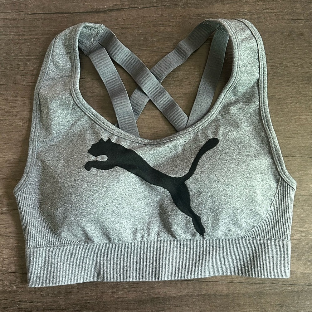 Puma~ Women's Grey Bra